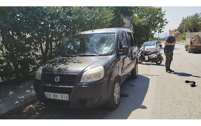 Olay, Osmancık ilçesi Esentepe Mahallesi Fatih Caddesi'ndeki Asri Mezarlık'ta meydana geldi (1)