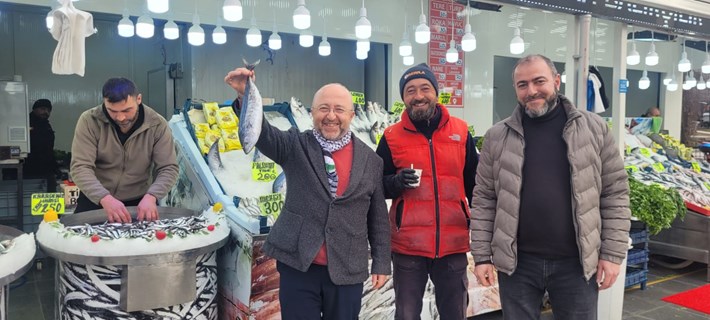 Saadet Partisi yöneticileri, yeni yerine taşınan balıkçıları ziyaret etti (2)