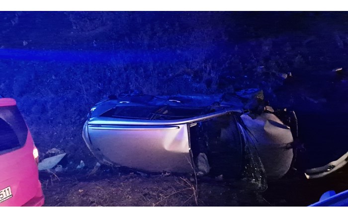 sağanak yağışın sebep olduğu kazada 3 kişi yaralandı