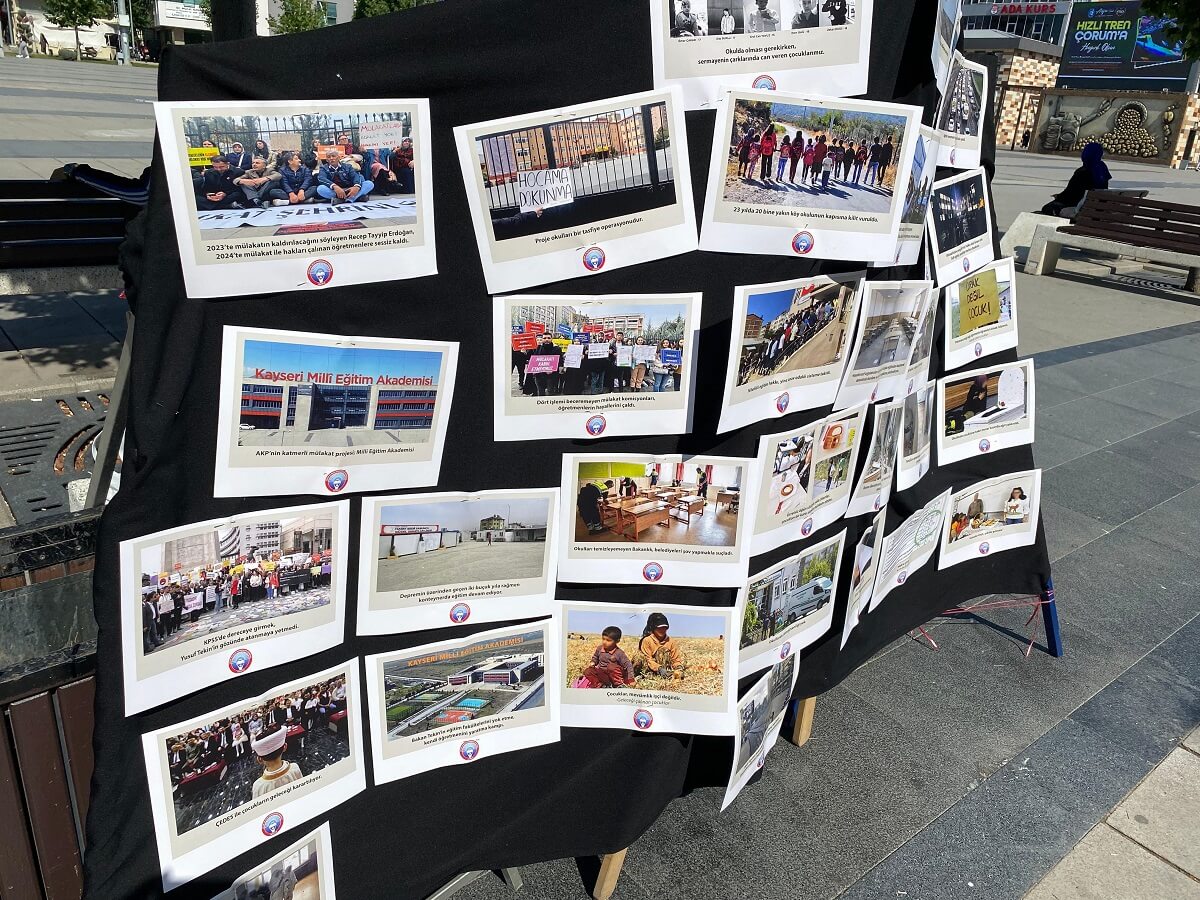 Sergide eğitimde yaşanan sorunlar, fotoğraflarla ortaya konuldu