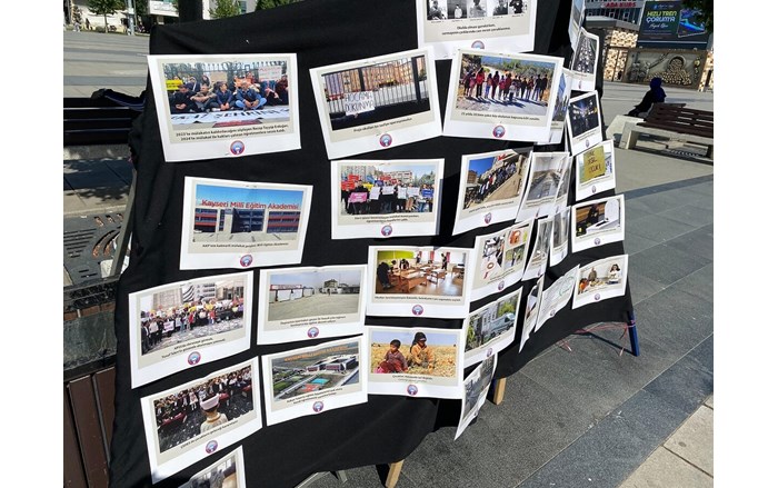 Sergide eğitimde yaşanan sorunlar, fotoğraflarla ortaya konuldu