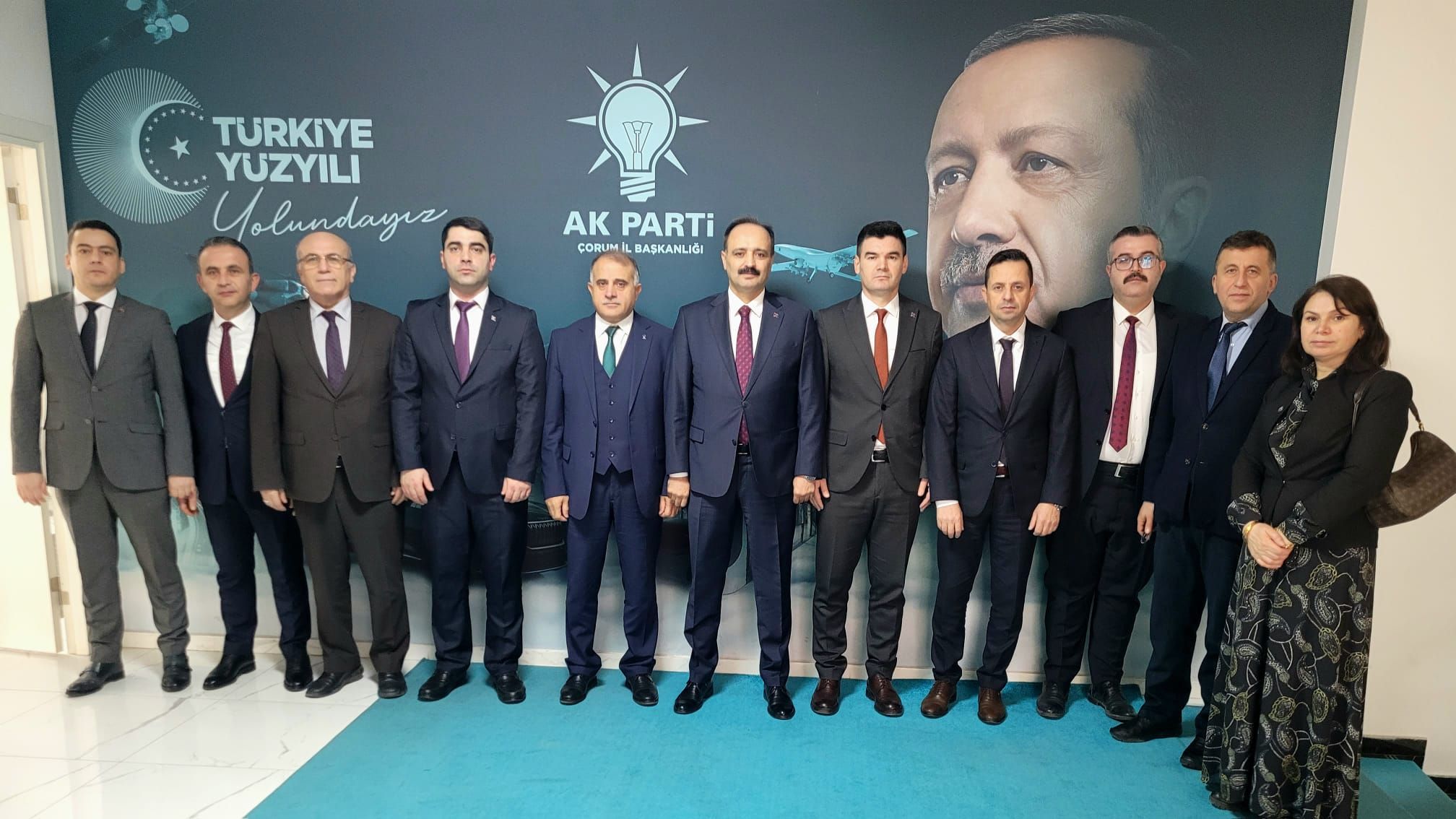 Tarım ve Orman Müdürü Hayrullah Göktekin ve birim müdürlerinin AK Parti ziyareti (1)