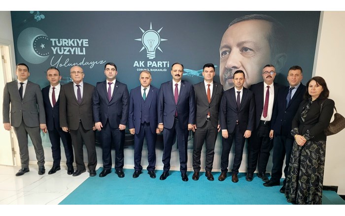 Tarım ve Orman Müdürü Hayrullah Göktekin ve birim müdürlerinin AK Parti ziyareti (1)