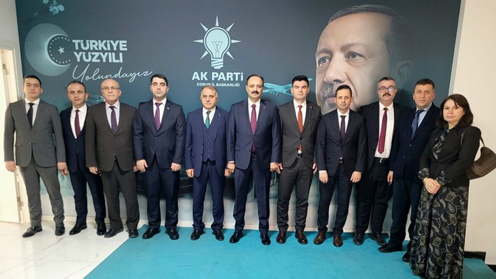 Tarım ve Orman Müdürü Hayrullah Göktekin ve birim müdürlerinin AK Parti ziyareti (1)