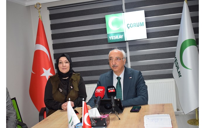 Türkiye Yeşilay Cemiyeti Çorum Şube Başkanı Dr. İ. Türker Ejder, çalışmaları anlattı