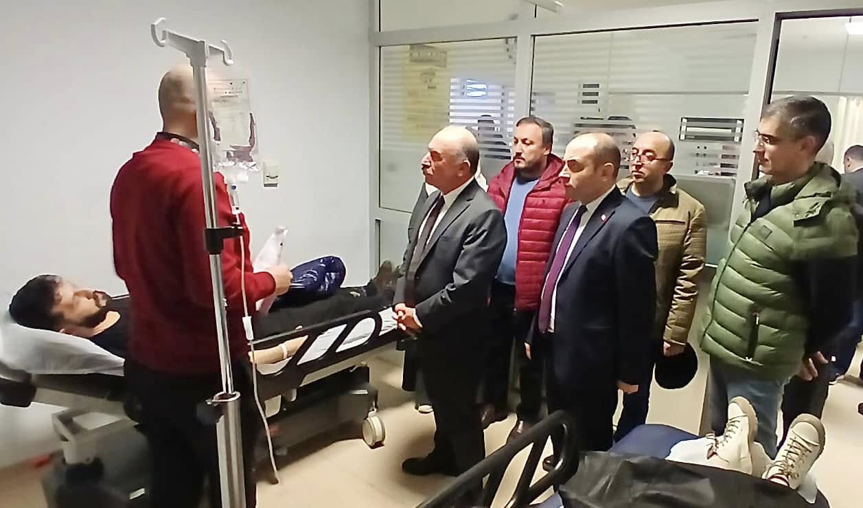 Vali Ali Çalgan, yaralıların durumu hakkında bilgi aldı (1)