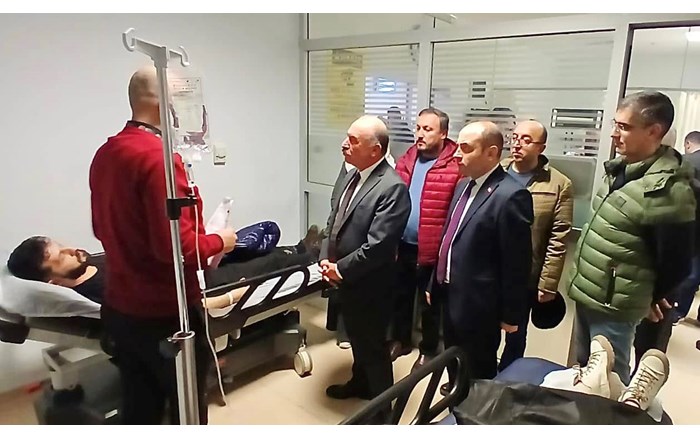 Vali Ali Çalgan, yaralıların durumu hakkında bilgi aldı (1)