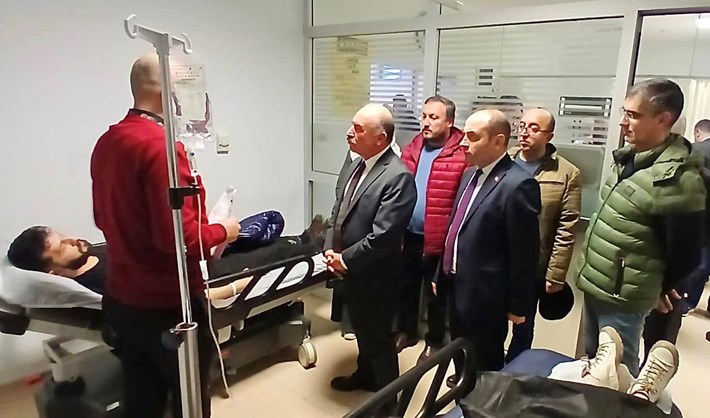 Vali Ali Çalgan, yaralıların durumu hakkında bilgi aldı (1)