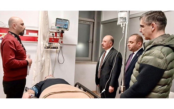 Vali Ali Çalgan, yaralıların durumu hakkında bilgi aldı (2)