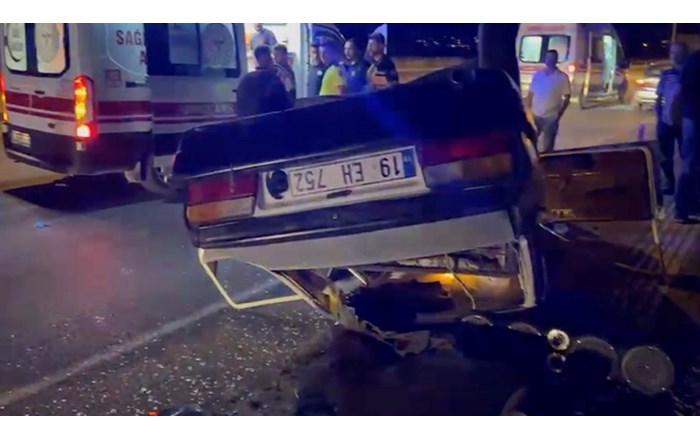 Yaralı otomobil sürücüsü Osmancık Devlet Hastanesine kaldırıldı