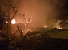 2 ev, 2 garaj ve 1 ahır yangında kül oldu