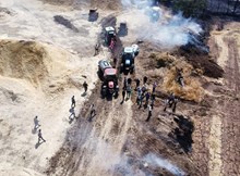 70 dönüm arazi kül oldu