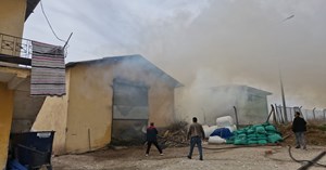 Alevlere teslim olan 1500 adet balya küle döndü