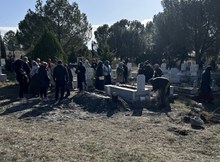 Altınları için canice öldürülen yaşlı kadın, toprağa verildi