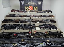 Çorum'da 118 adet ruhsatsız av tüfeği ele geçirildi