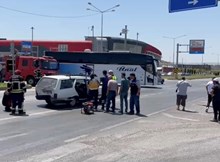 Çorum'da 2 otomobil çarpıştı: 3 yaralı