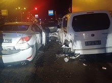 Çorum'da 5 araçlı zincirleme trafik kazası