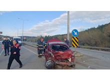 Çorum’da 2 otomobil çarpıştı: 3 yaralı