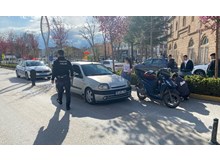 Çorum’da otomobil ile motosiklet çarpıştı: 1 yaralı