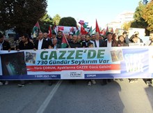 Çorum’da yüzlerce kişi, Gazze için tek yürek oldu