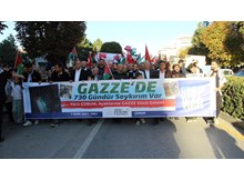 Çorum’da yüzlerce kişi, Gazze için tek yürek oldu