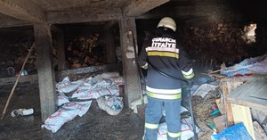 Evin bodrumunda yangın çıktı