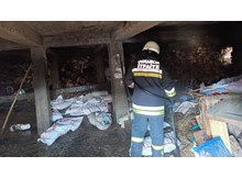 Evin bodrumunda yangın çıktı