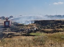 Hastane yakınında yangın