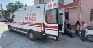 Merdivenden düşen çocuk yaralandı