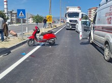 Motosiklet sürücüsü kazada can verdi