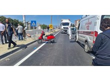 Motosiklet sürücüsü kazada can verdi