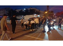 Motosiklet sürücüsü kazada yaralandı