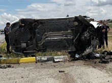 Otomobil şarampole devrildi: 2 yaralı