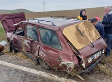 Otomobil takla attı: 6 yaralı