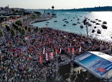 Özgür Gazze Mitingi'ne Çorum'dan geniş katılım