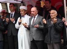 Şehidin ailesi için yapılacak evin temeli atıldı