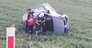 Takla atan otomobil hurdaya döndü: 1 yaralı