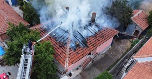 Tandırda yakılan ateş evi küle çeviriyordu