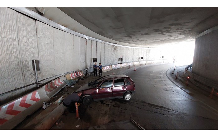 Ucube alt geçitte yine kaza: 5 yaralı