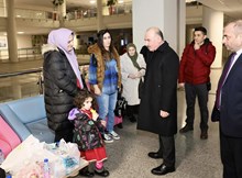 Vali Çalgan, yaralı polisle görüştü