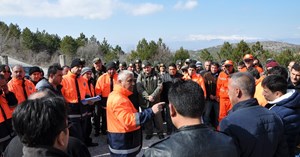 Yangın müdahale ekibi göreve hazır