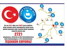 Türk Eğitim-Sen, 7 ilçede yetkili sendika