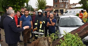 Belediyede sel ve fırtına seferberliği