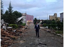 Kız Yurdu’nun çatısı uçtu