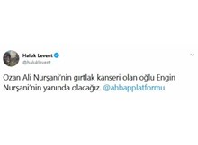 Engin Nurşani için destek