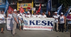 KESK, emekçiler için alanlarda