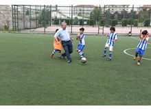 Miniklerle futbol keyfi