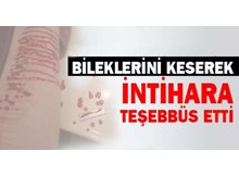 Eşiyle tartıştı, bileğini kesti