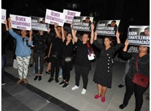 Kadınlardan “Ölmek İstemiyoruz” eylemi