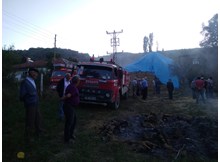 Sorkoğlan’da 2 bin balye yandı